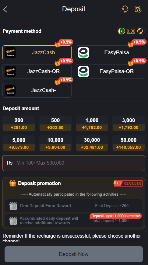 CB777 deposit